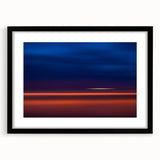 Evening Glow Motion Wall Art – Abstract Blue & Orange Photography