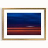 Evening Glow Motion Wall Art – Abstract Blue & Orange Photography