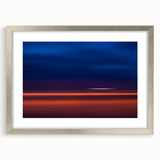 Evening Glow Motion Wall Art – Abstract Blue & Orange Photography