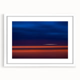 Evening Glow Motion Wall Art – Abstract Blue & Orange Photography