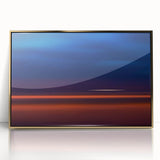 Evening Glow Motion Wall Art – Abstract Blue & Orange Photography