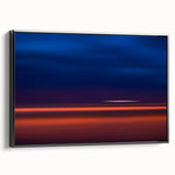 Evening Glow Motion Wall Art – Abstract Blue & Orange Photography