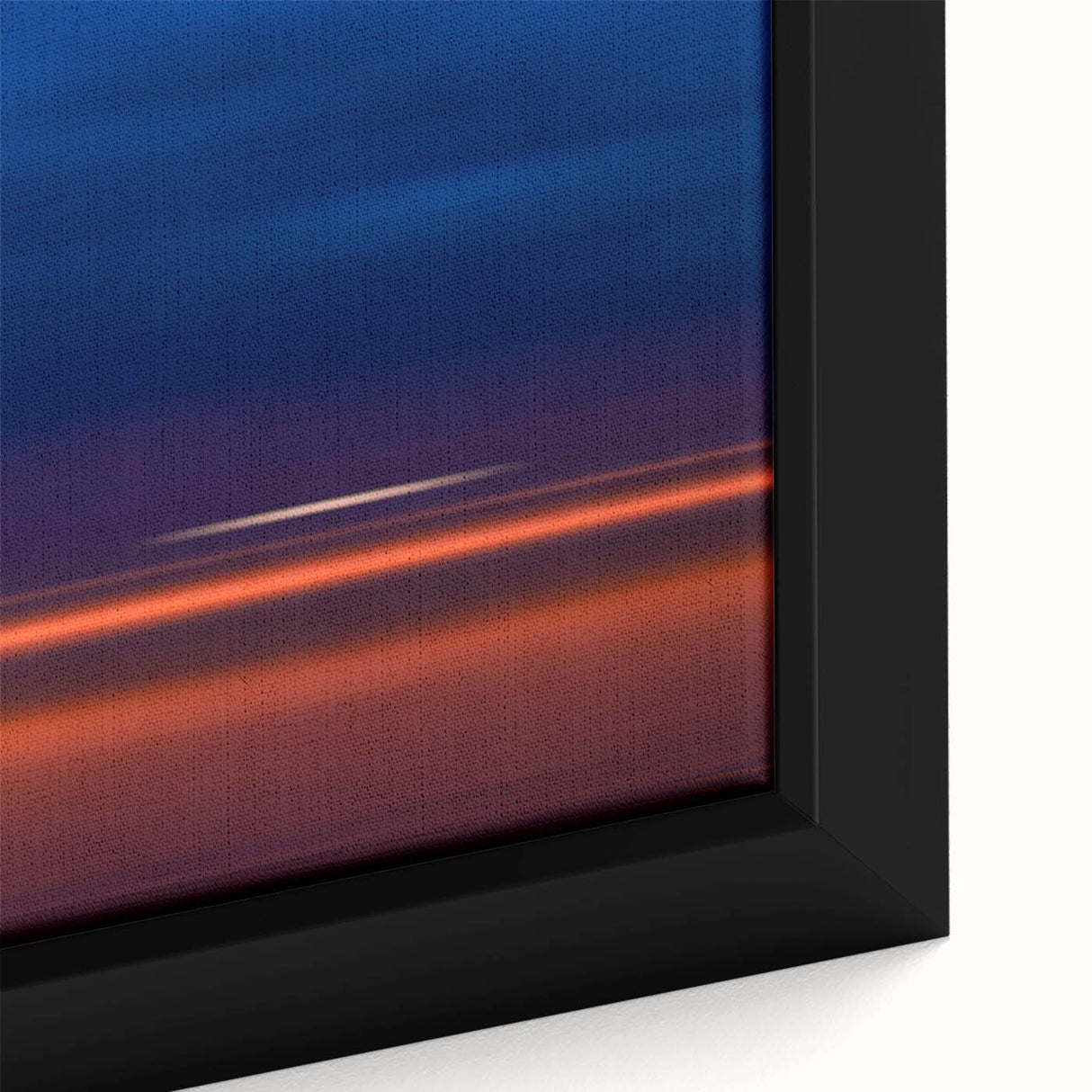 Evening Glow Motion Wall Art – Abstract Blue & Orange Photography