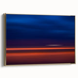 Evening Glow Motion Wall Art – Abstract Blue & Orange Photography