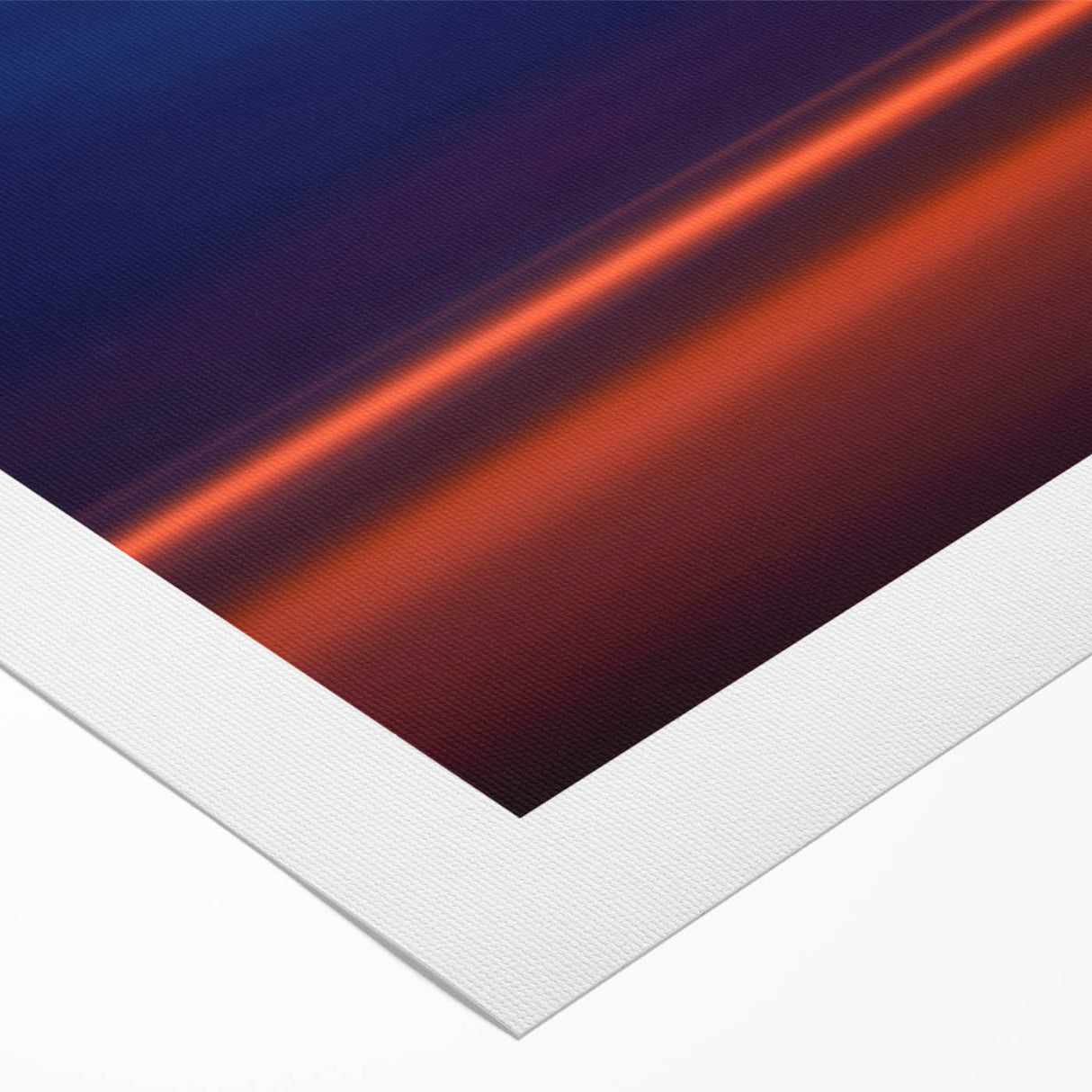 Evening Glow Motion Wall Art – Abstract Blue & Orange Photography
