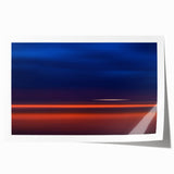 Evening Glow Motion Wall Art – Abstract Blue & Orange Photography