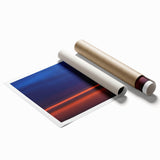Evening Glow Motion Wall Art – Abstract Blue & Orange Photography