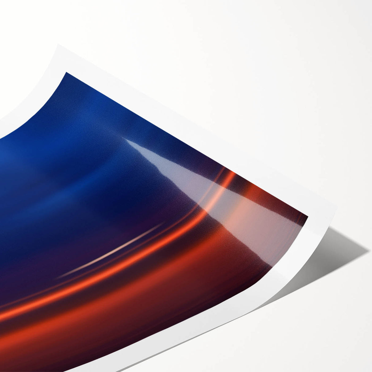 Evening Glow Motion Wall Art – Abstract Blue & Orange Photography