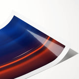 Evening Glow Motion Wall Art – Abstract Blue & Orange Photography