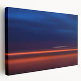 Evening Glow Motion Wall Art – Abstract Blue & Orange Photography