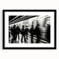 City Flow in Motion – Emotive Urban Minimalist Figure Wall Art