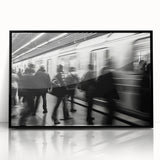 City Flow in Motion – Emotive Urban Minimalist Figure Wall Art