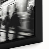 City Flow in Motion – Emotive Urban Minimalist Figure Wall Art