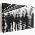 City Flow in Motion – Emotive Urban Minimalist Figure Wall Art