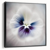 Framed Dining Room Prints - White and Violet Floral Artwork