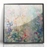 Soft Pastel Office Wall Art – Abstract Floral Corporate Decor