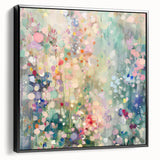 Soft Pastel Office Wall Art – Abstract Floral Corporate Decor