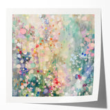 Soft Pastel Office Wall Art – Abstract Floral Corporate Decor