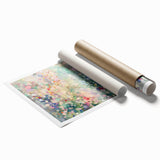 Soft Pastel Office Wall Art – Abstract Floral Corporate Decor