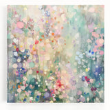 Soft Pastel Office Wall Art – Abstract Floral Corporate Decor