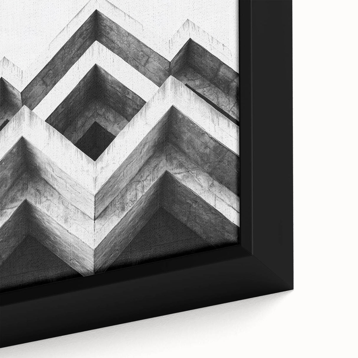 Extra large framed canvas featuring textured black wall art with colorful abstract designs, ideal for living room decor.