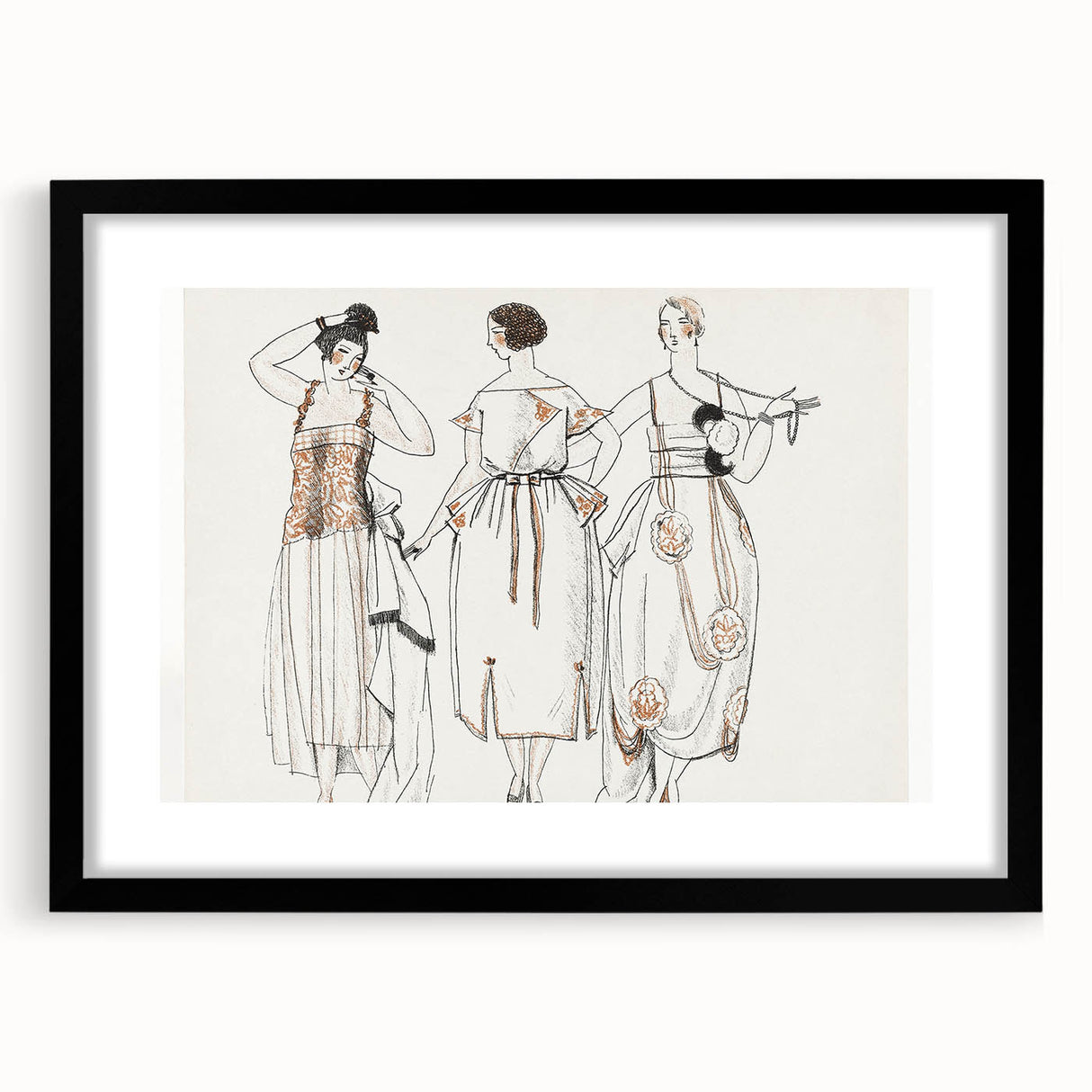 Chic Art Deco Wall Art – Stylish 1920s Fashion Illustration Print
