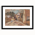 Expressionist Rustic Alley - Abstract Expressionism Wall Art Print