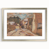 Expressionist Rustic Alley - Abstract Expressionism Wall Art Print