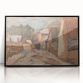 Expressionist Rustic Alley - Abstract Expressionism Wall Art Print