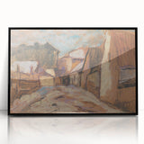 Expressionist Rustic Alley - Abstract Expressionism Wall Art Print