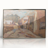 Expressionist Rustic Alley - Abstract Expressionism Wall Art Print