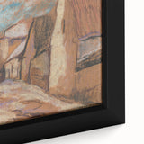 Expressionist Rustic Alley - Abstract Expressionism Wall Art Print
