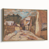 Expressionist Rustic Alley - Abstract Expressionism Wall Art Print