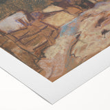 Expressionist Rustic Alley - Abstract Expressionism Wall Art Print