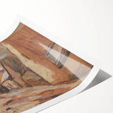 Expressionist Rustic Alley - Abstract Expressionism Wall Art Print