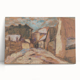 Expressionist Rustic Alley - Abstract Expressionism Wall Art Print
