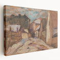 Expressionist Rustic Alley - Abstract Expressionism Wall Art Print