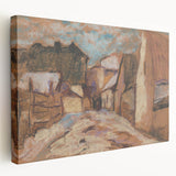 Expressionist Rustic Alley - Abstract Expressionism Wall Art Print