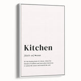 Extra large vintage poster art on framed canvas, featuring vibrant culinary motifs, ideal for living room decor.