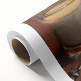 Art Deco poster of assorted pastries in soft pastel colors, ideal for nursery wall art or dining room decor.