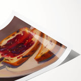 Extra large wall art featuring line art flowers in black on white, rolled print, ideal for large living room decor.