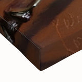 Black and white close-up photo of assorted pastries on stretched canvas, ideal for bedroom wall decor.