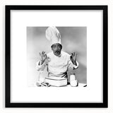 Extra large abstract art print featuring colorful, textured patterns on a framed black mat, ideal for living room decor.