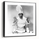 Black and white vintage poster art of a landscape scene on framed canvas, ideal for bedroom wall decor.