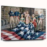 Betsy Ross Flag Sewing - American Flag Wall Art