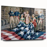 Betsy Ross Flag Sewing - American Flag Wall Art