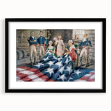 Betsy Ross Flag Sewing - American Flag Wall Art