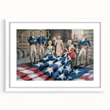 Betsy Ross Flag Sewing - American Flag Wall Art