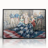 Betsy Ross Flag Sewing - American Flag Wall Art