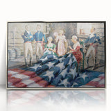 Betsy Ross Flag Sewing - American Flag Wall Art